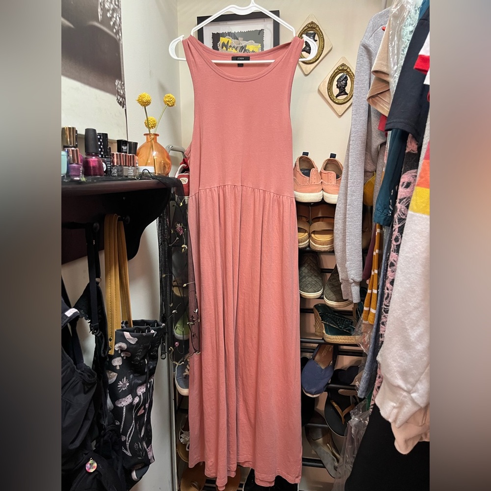 J. Crew Long Pink Maxi Dress